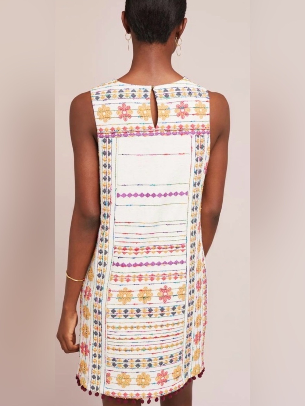 NWT ANTHROPOLOGIE AKEMI + KIN Prudence Embroidered Shift Dress 14 - Picture 2 of 16